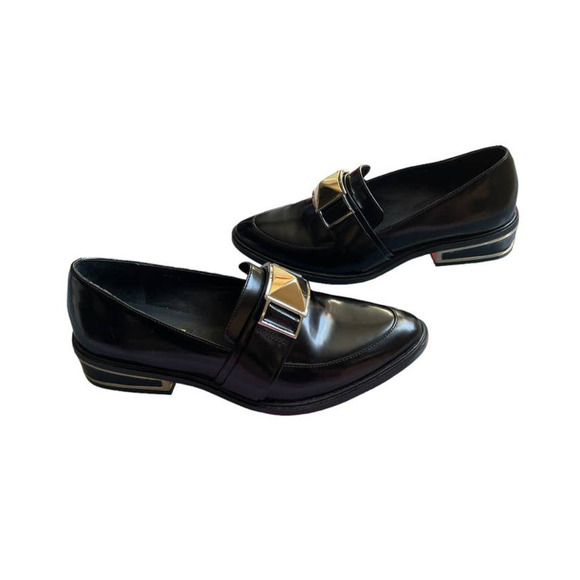 NWOT Rachel Zoe Womens Patent Leather Slip-On Loafers Shoes Size 7US Black - Picture 4 of 8